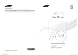 Samsung UE40D5000PW 40" D5000 Series 5Full HD LED TV Quick Guide