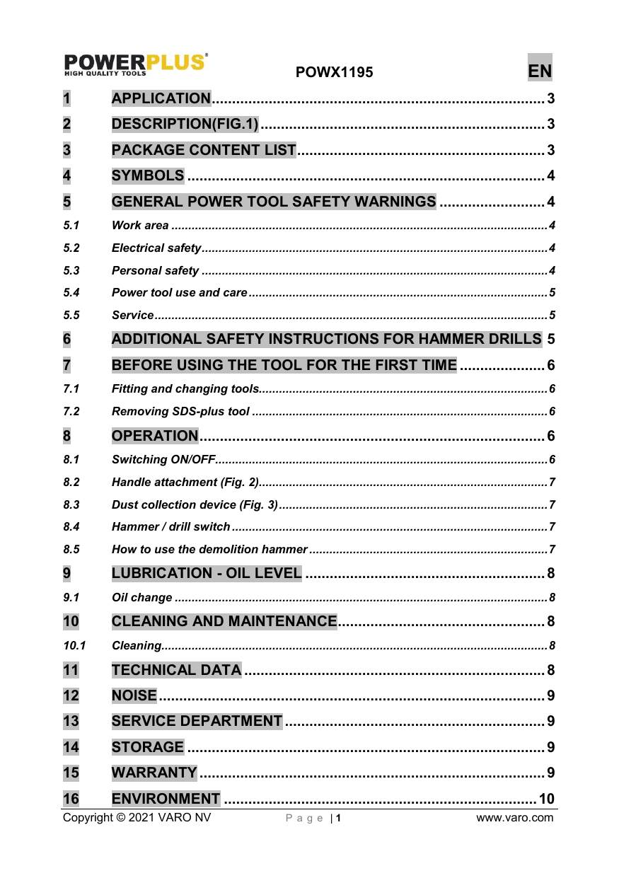 Image of PowerPlus POW30543 at PowerPlus direct