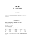 Motion Sound SR-112 Owner Manual