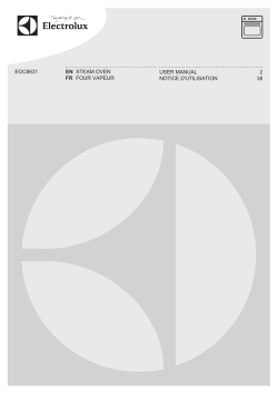 Electrolux EOB6401ASX - Owner's manual, User manual | manualzz.com