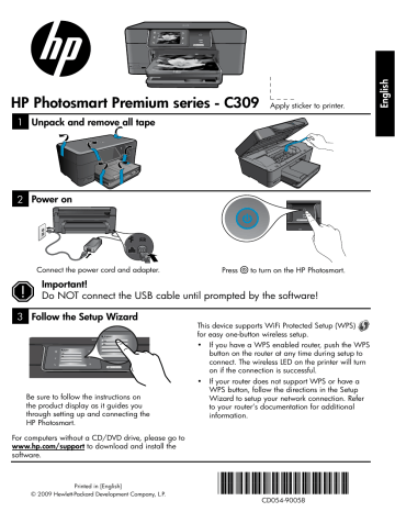 HP PHOTOSMART PREMIUM C309H Owner's Manual | Manualzz