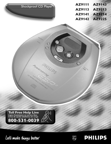Philips AZ9225 Owner's Manual | Manualzz