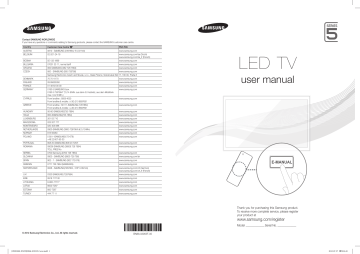 Samsung UE-40EH5000, UE-46EH5000, UE-32EH5000 Owner's manual | Manualzz