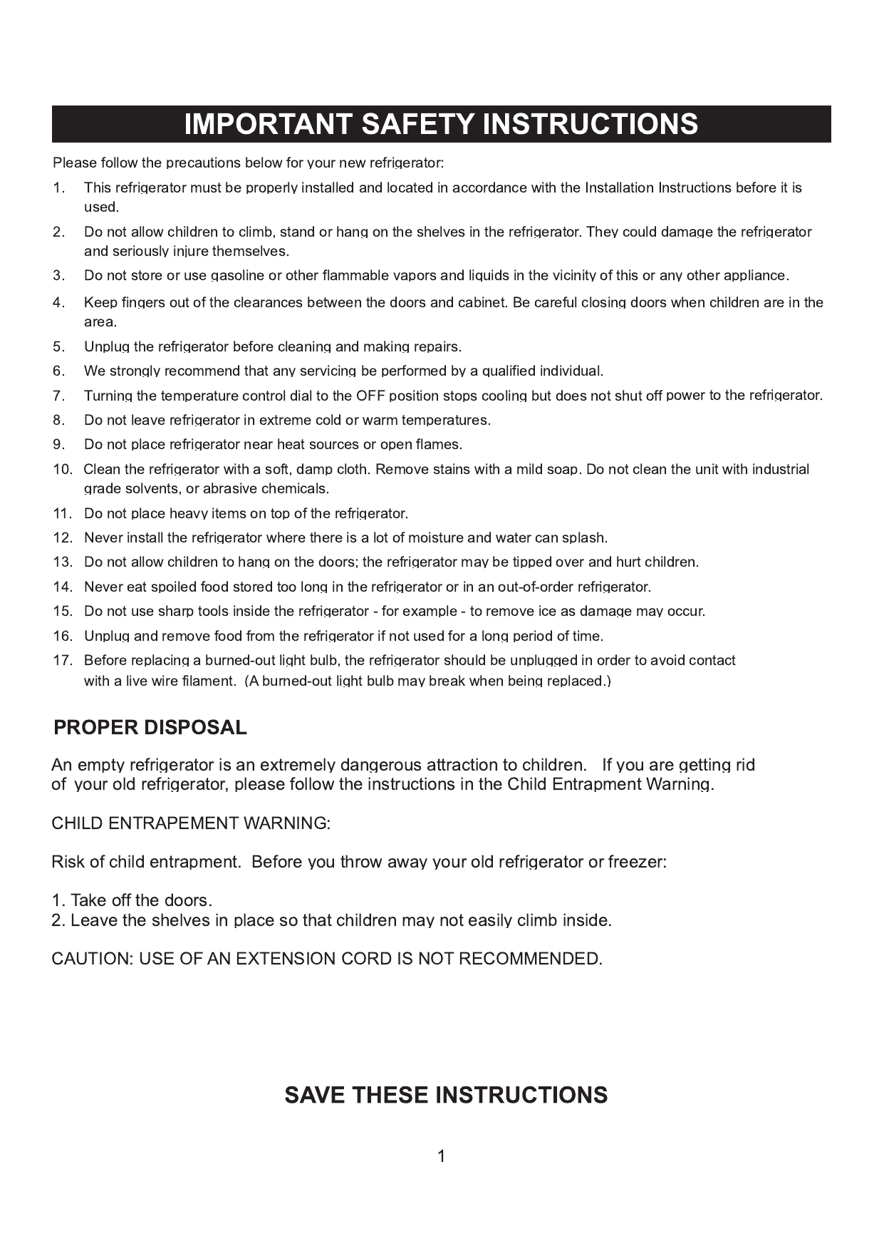 emerson refrigerator model cr520b