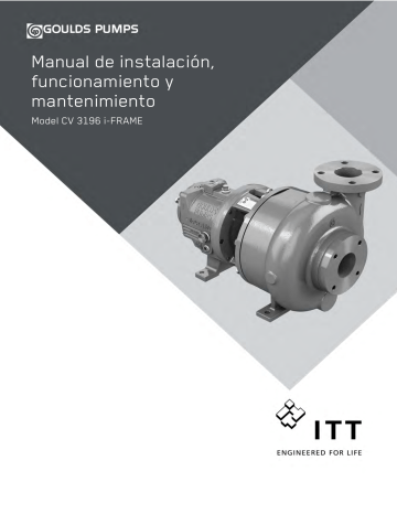 ITT Goulds Pumps CV 3196 I-FRAME Instrucciones De Operación | Manualzz