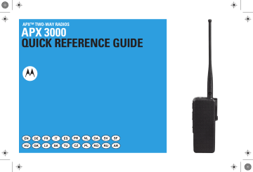 Svenska. Motorola APX 3000 | Manualzz