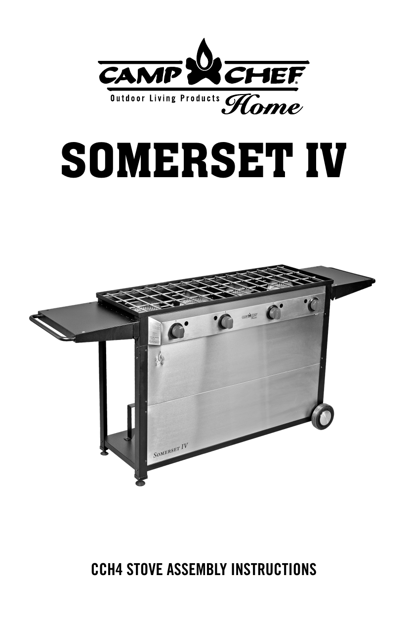 Camp Chef Home Somerset IV Assembly Instructions Manualzz