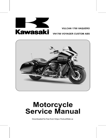 Kawasaki 2016 Vulcan 1700 Vaquero ABS Service Manual 