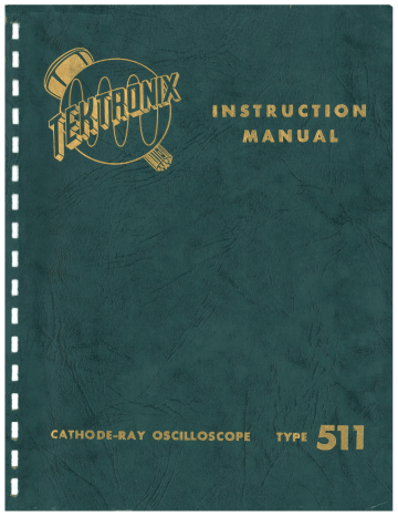 MANUAL OPERATOR & SERVICE TEK TEKTRONIX 5111 Oscilloscope INSTRUCTION 