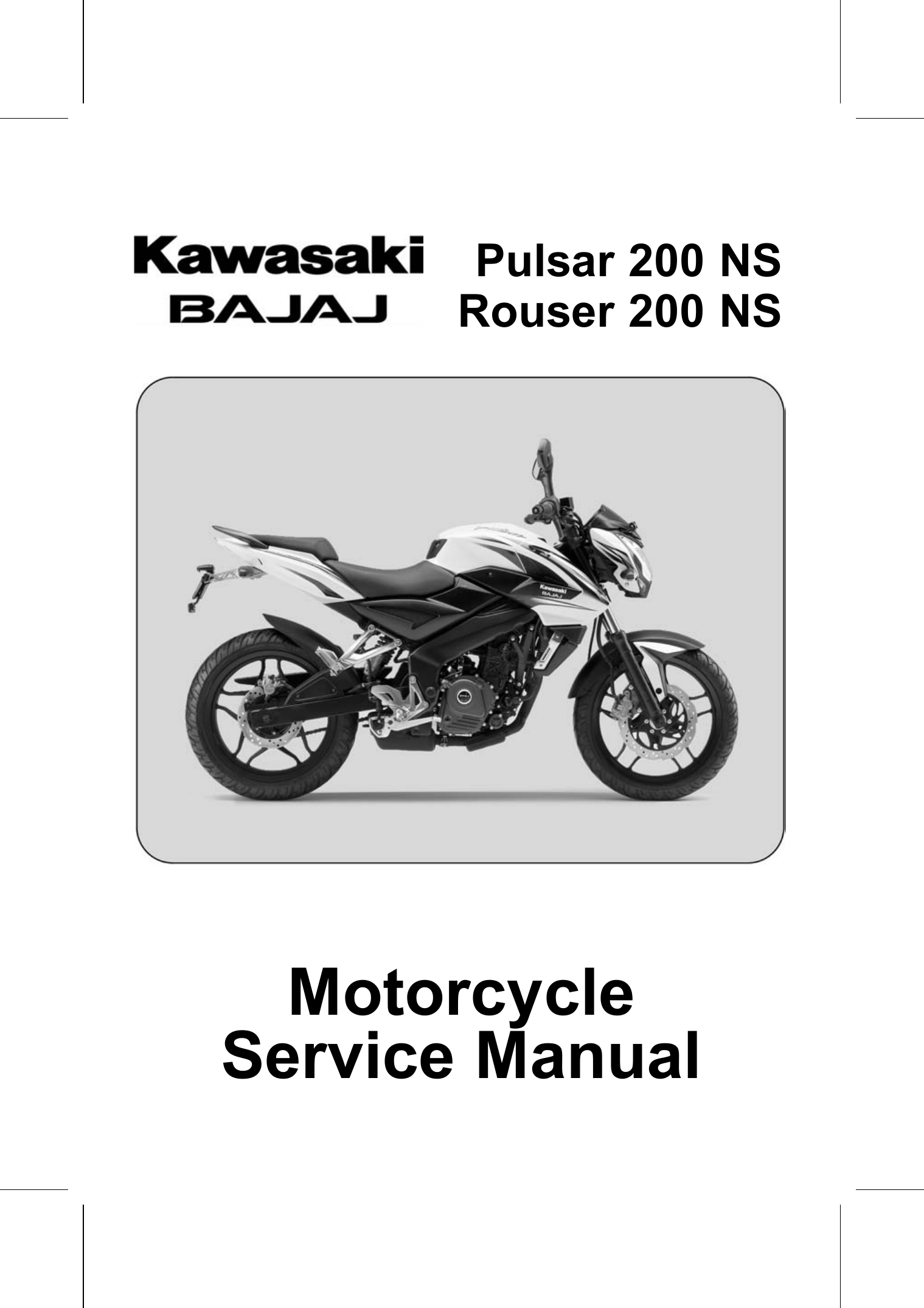 skøjte Kinematik våben Kawasaki BAJAJ Pulsar 200 NS Service Manual | Manualzz