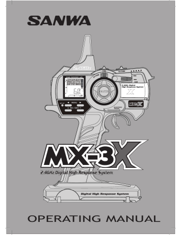 Sanwa MX-3X Operating Manual | Manualzz