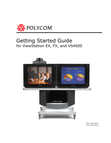 Polycom ViewStation VS4000 Getting Started Manual | Manualzz