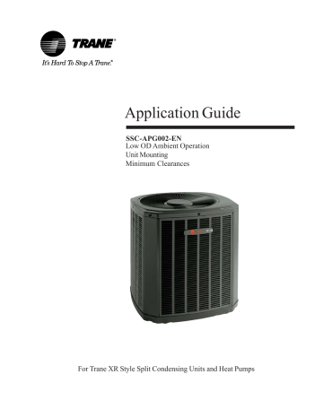 Trane Ssc Apg002 En Application Manual Manualzz