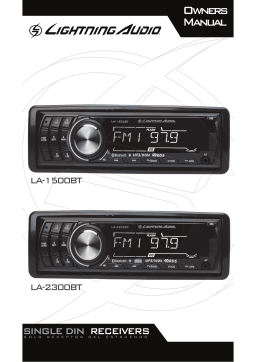 Lightning Audio LA-1500BT, LA-2300BT Owner's Manual