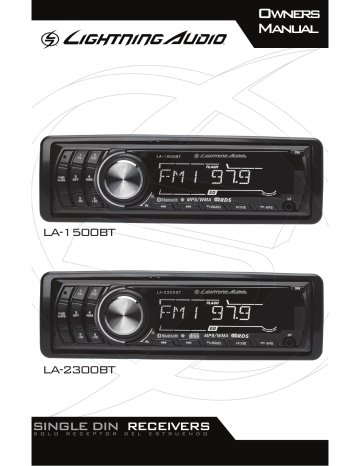 Lightning Audio LA-1500BT, LA-2300BT Owner's Manual | Manualzz