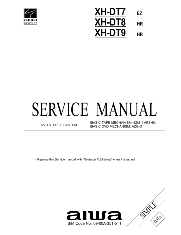 Aiwa XH-DT7, XH-DT8, XH-DT9 Service Manual | Manualzz
