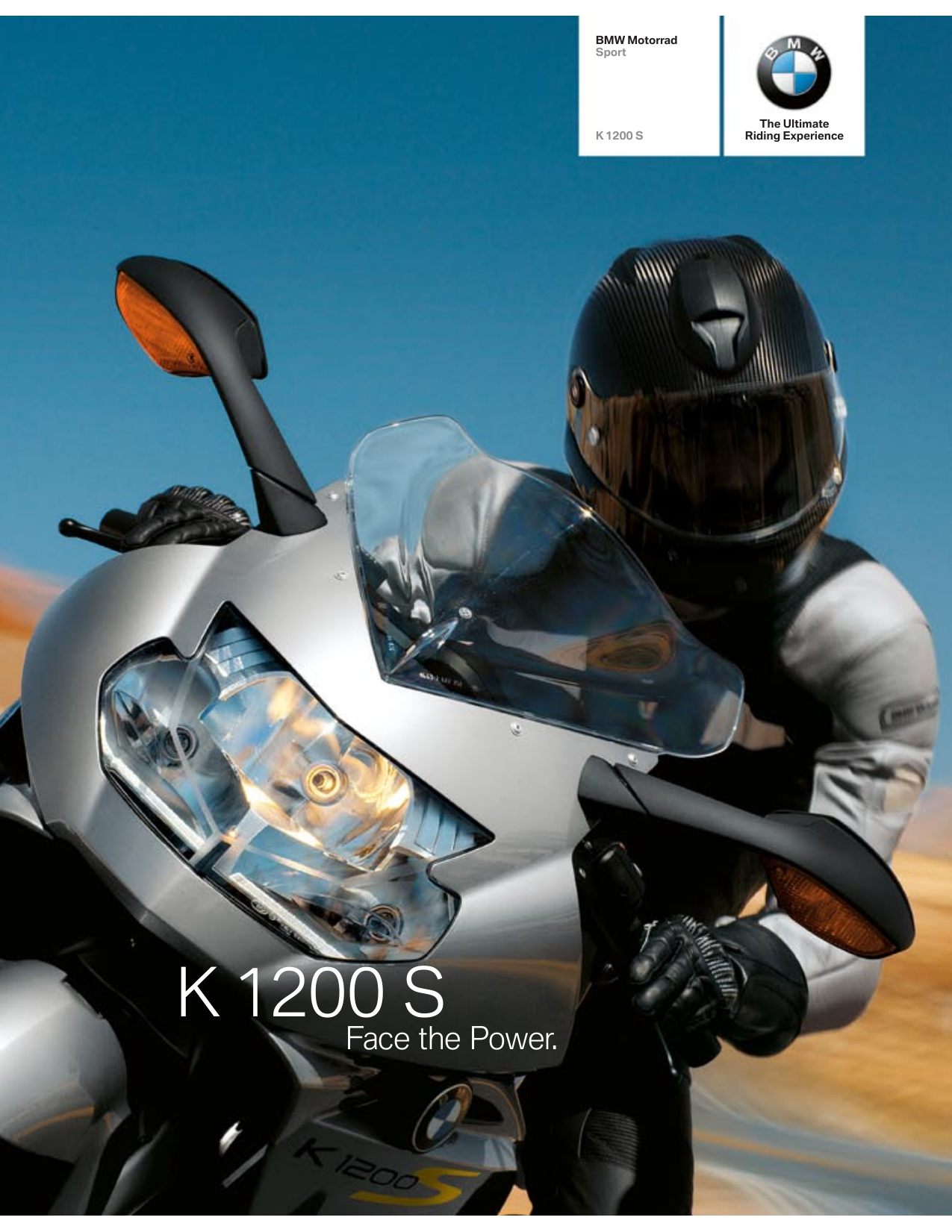 Bmw k 1200 s folleto 8/05 2005 motocicleta folleto folleto brochure folheto moto 