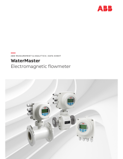 ABB WATERMASTER - Datasheet, Instruction manual, Manual | manualzz.com