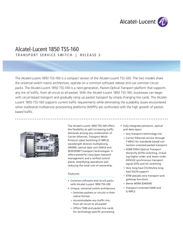 Commutateur Haute Performance Alcatel-Lucent Nokia 1850