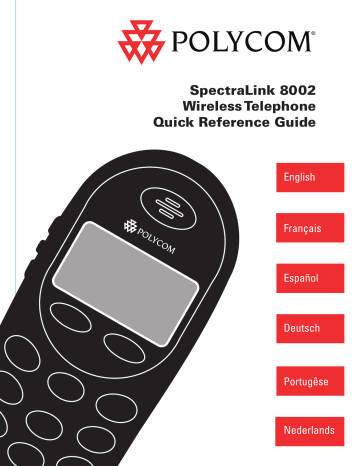 Polycom SpectraLink 8002 Series Quick Reference Guide | Manualzz