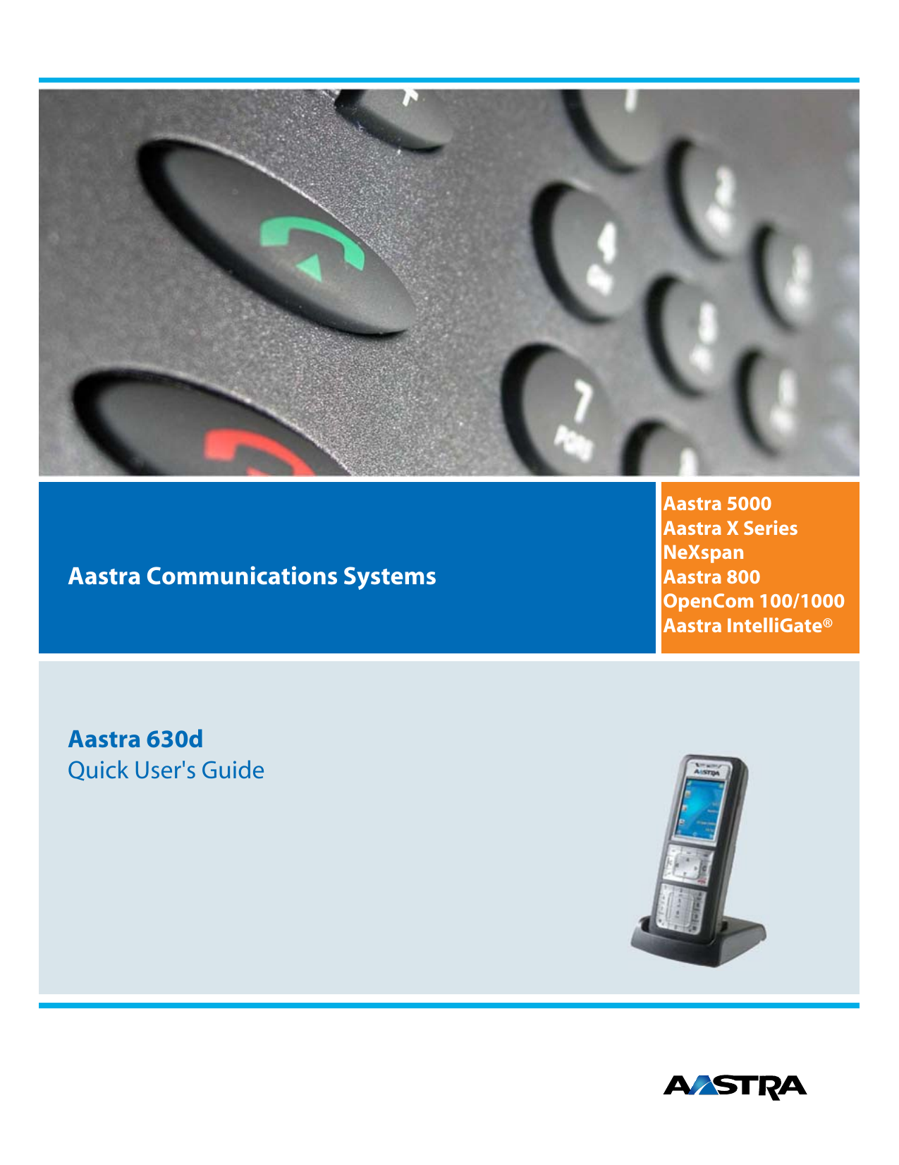 Aastra Nexspan, Intelligate, Opencom 100/1000, 5000, X Series, 800 User  Manual | Manualzz