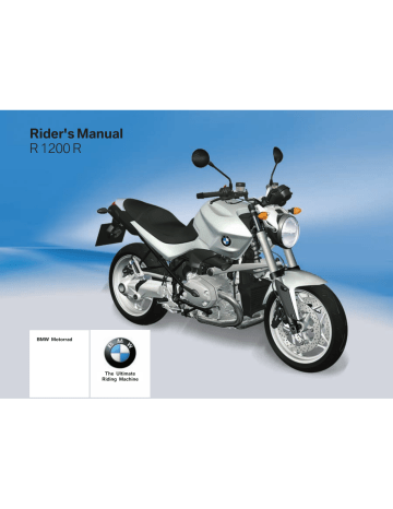 BMW R 1200 R Classic Rider's Manual | Manualzz