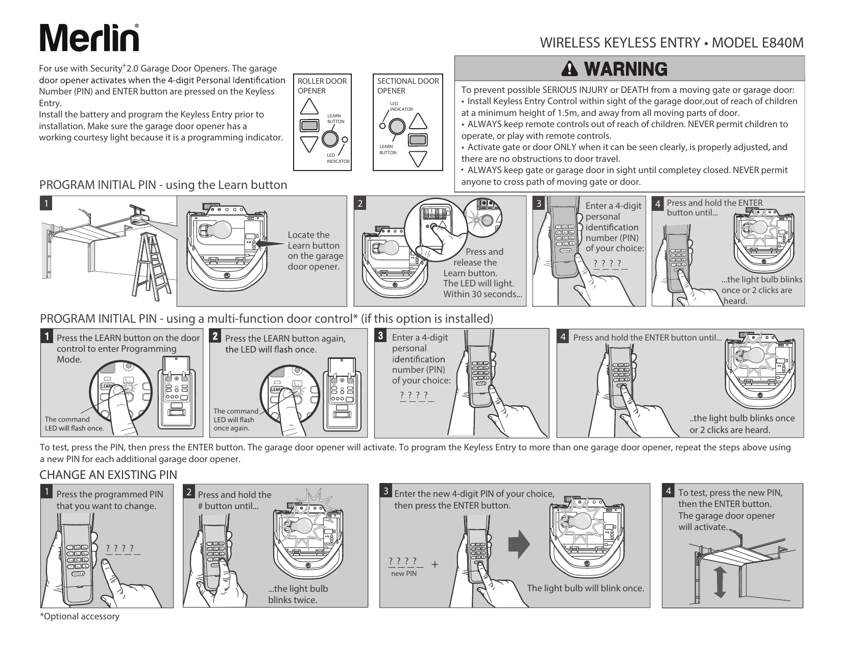 Merlin Garage Door Opener Parts List Reviewmotors.co