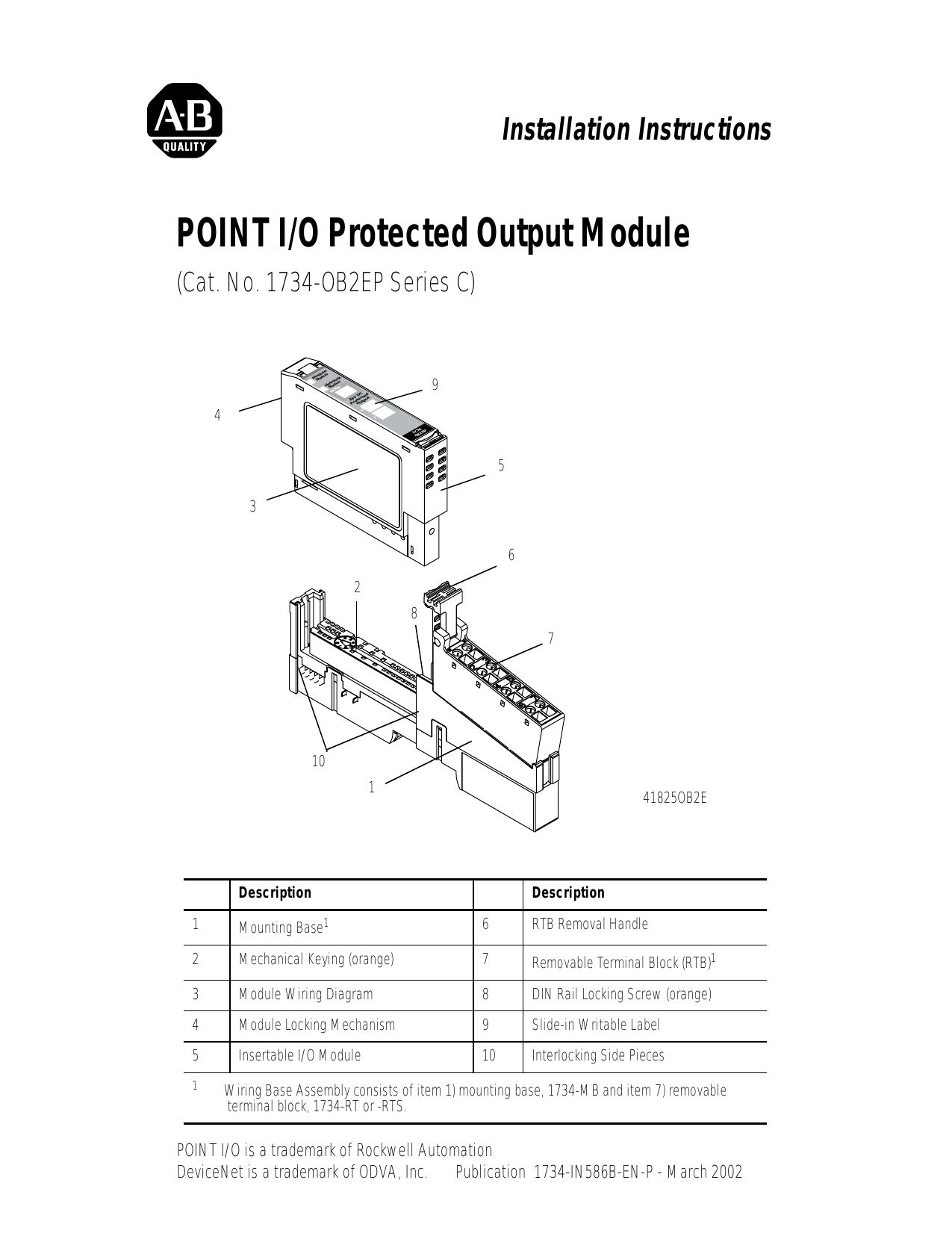 Allen Bradley C Series Point I O 1734 Ob2ep User Manual Manualzz