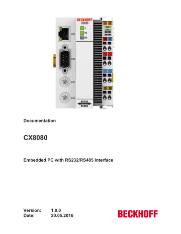 Beckhoff CX8080, CX8090 Documentation | Manualzz