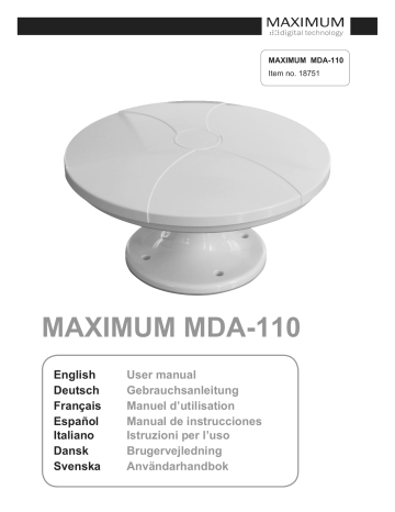 Maximum MDA-110 User Manual | Manualzz