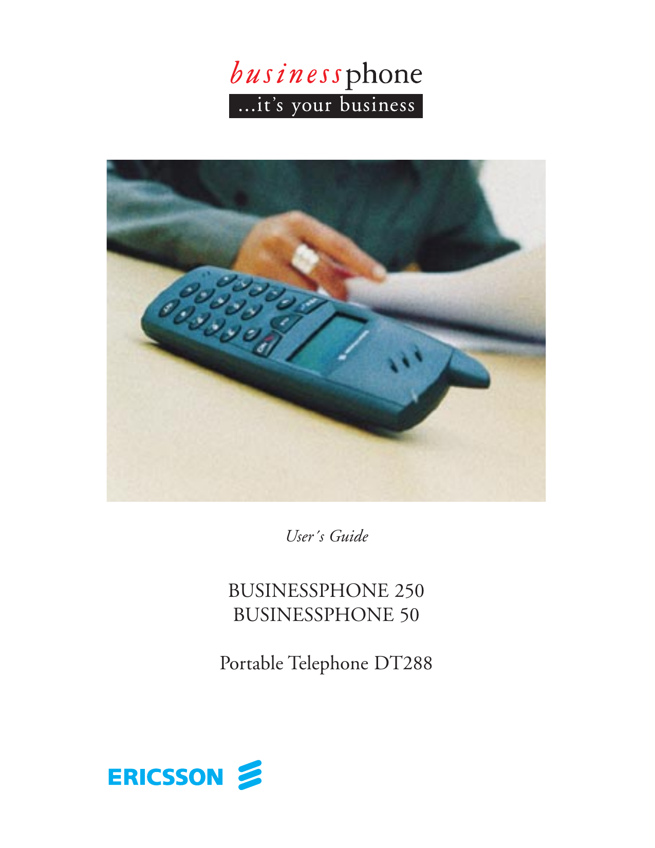 Ericsson Businessphone 250 Dt2 Businessphone 50 User Manual Manualzz