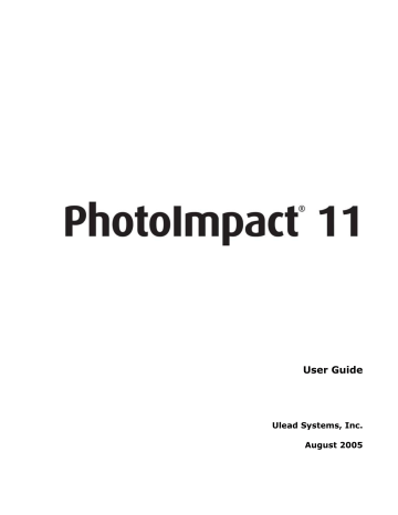 Ulead PHOTOIMPACT 11 User Manual | Manualzz