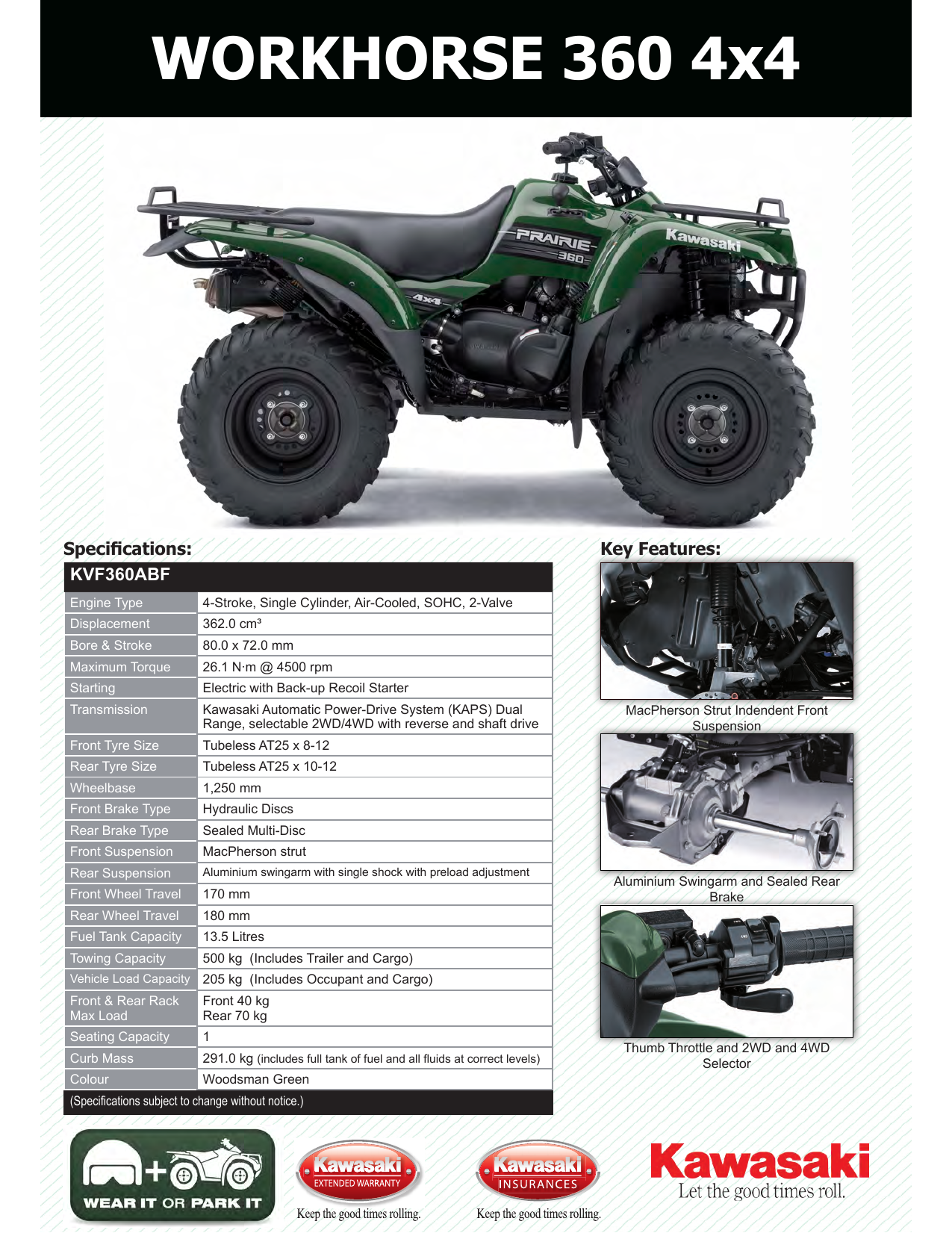 Kawasaki Workhorse 360 4x4 Datasheet Manualzz Kawasaki Workhorse 360 4x4 Datasheet Manualzz