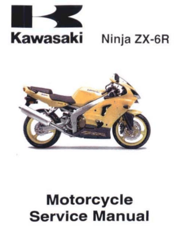 Kawasaki NINJA ZX-6R - Service Manual | Manualzz