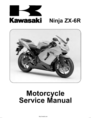 Kawasaki NINJA ZX-6R -, Ninja ZX-6R 2005 Service Manual | Manualzz