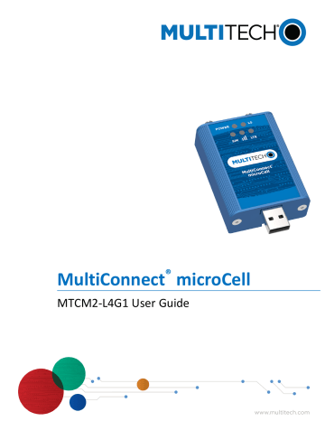 Multi-Tech MultiConnect microCell MTCM2-L4G1 User Manual | Manualzz