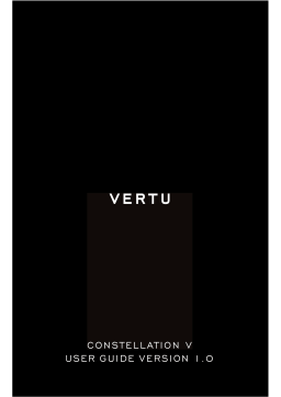 Vertu Constellation V, RM-851V User Manual