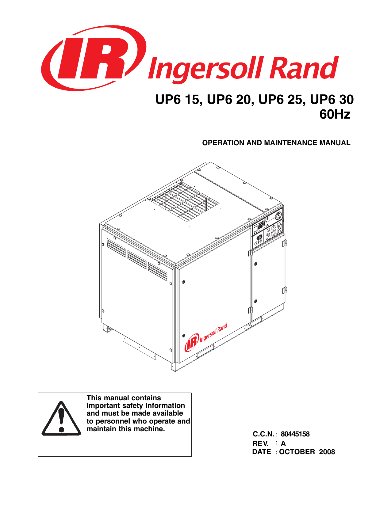 Ingersoll Rand Up630125 Parts Manual informacionpublica.svet.gob.gt