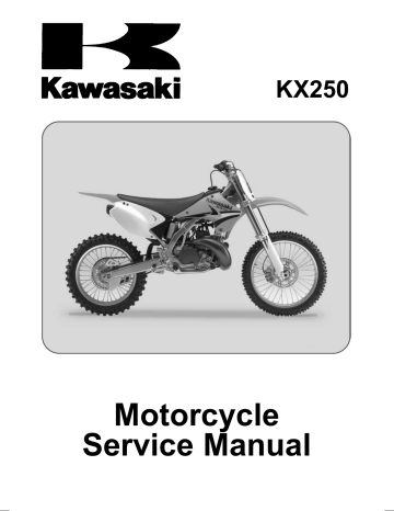 Genuine Kawasaki KX125 E1 Owner's Manual and Service Manual 