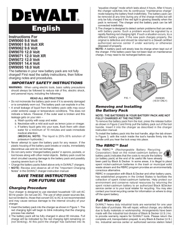 Dewalt Dw9091 Dw9071 Instruction Manual Manualzz