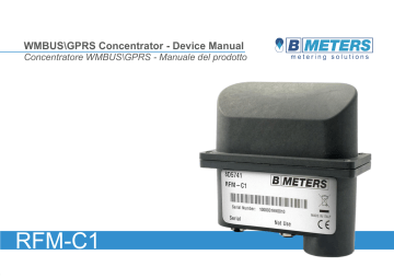 B Meters RFM-C1 Device Manual | Manualzz