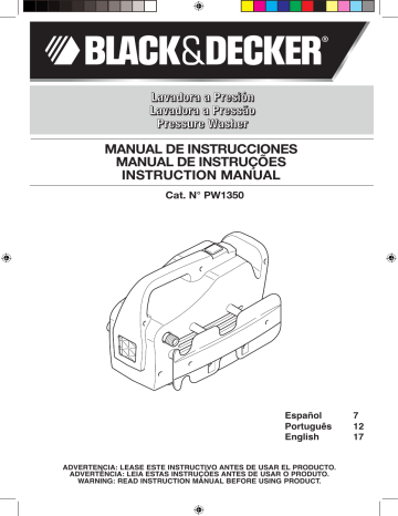 Black&Decker Spare Parts for Pressure Washer BW 15 - B2