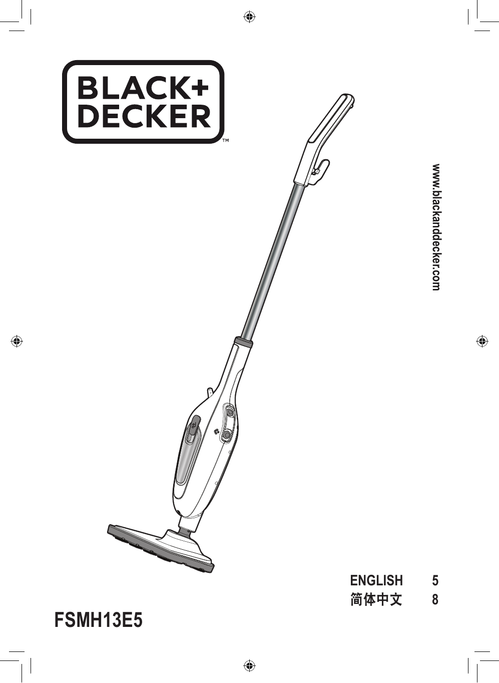 BLACK+DECKER Black and Decker FSM1630 Steam Mop 220-240 Volts NOT