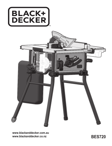 Black & Decker BES720 Table saw Instruction Manual | Manualzz