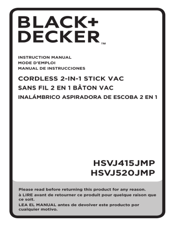 Black Decker HSVJ520JMPA07 Instruction manual Manualzz