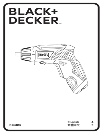 Black Decker KC4815 Cordless screwdriver Instruction Manual