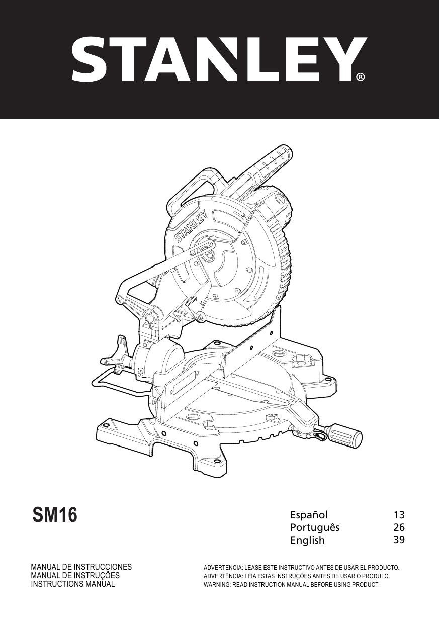 Stanley SM16 Instruction manual | Manualzz