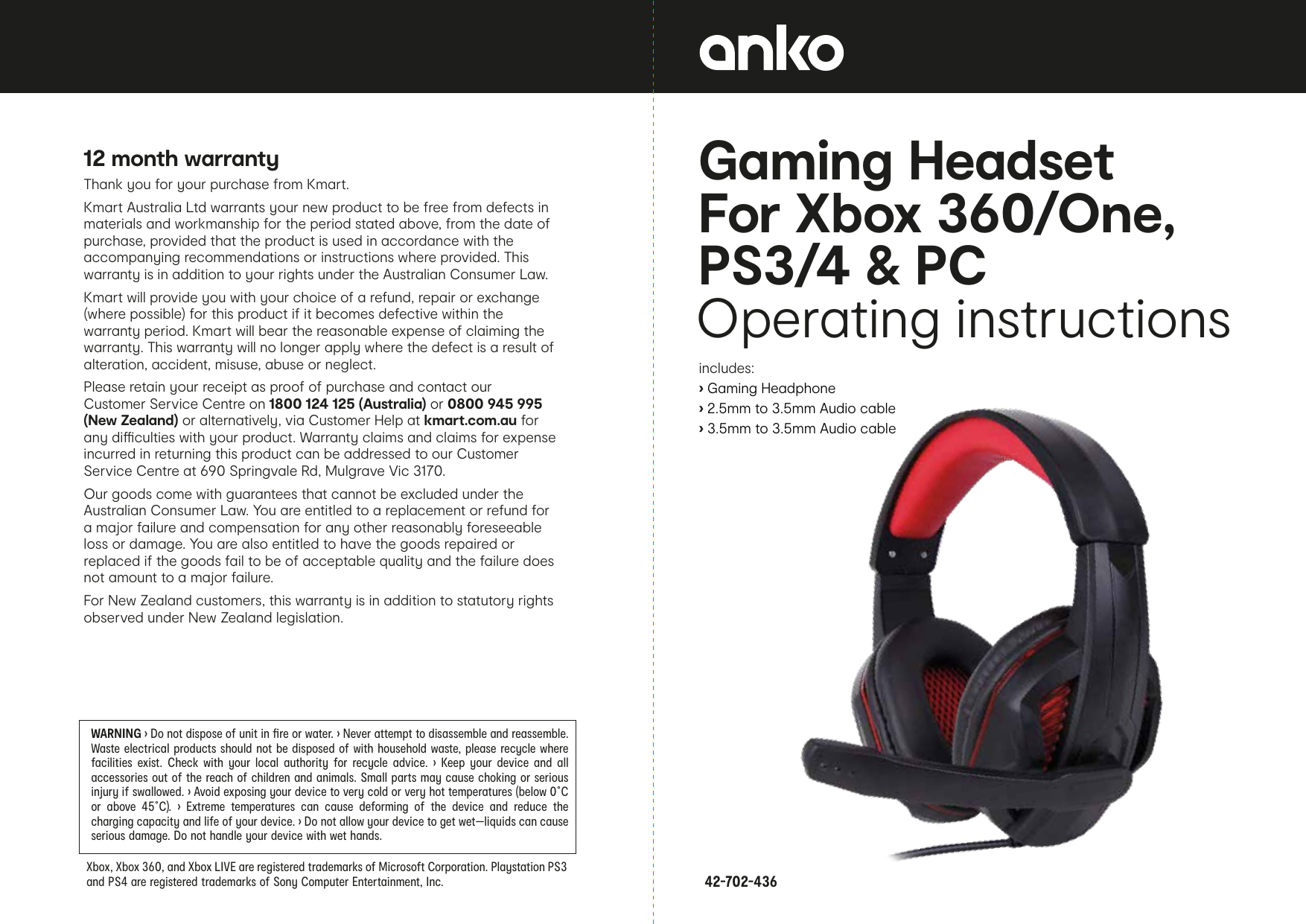 Kmart pc online headset