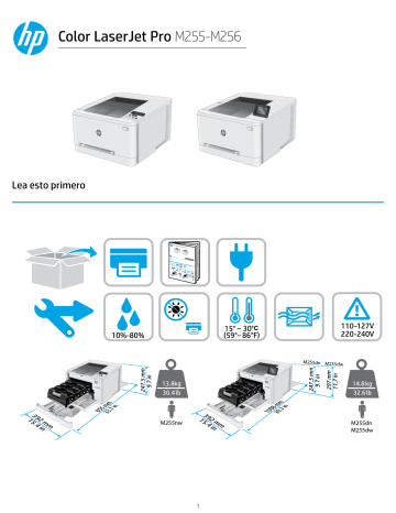 HP Color LaserJet Pro M255-M256 Printer series Mode d'emploi | Manualzz