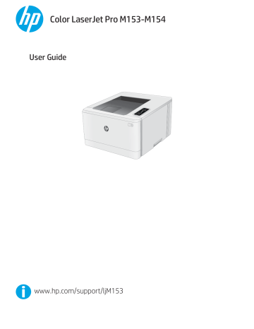 HP Color LaserJet Pro M153-M154 Printer series User Guide | Manualzz